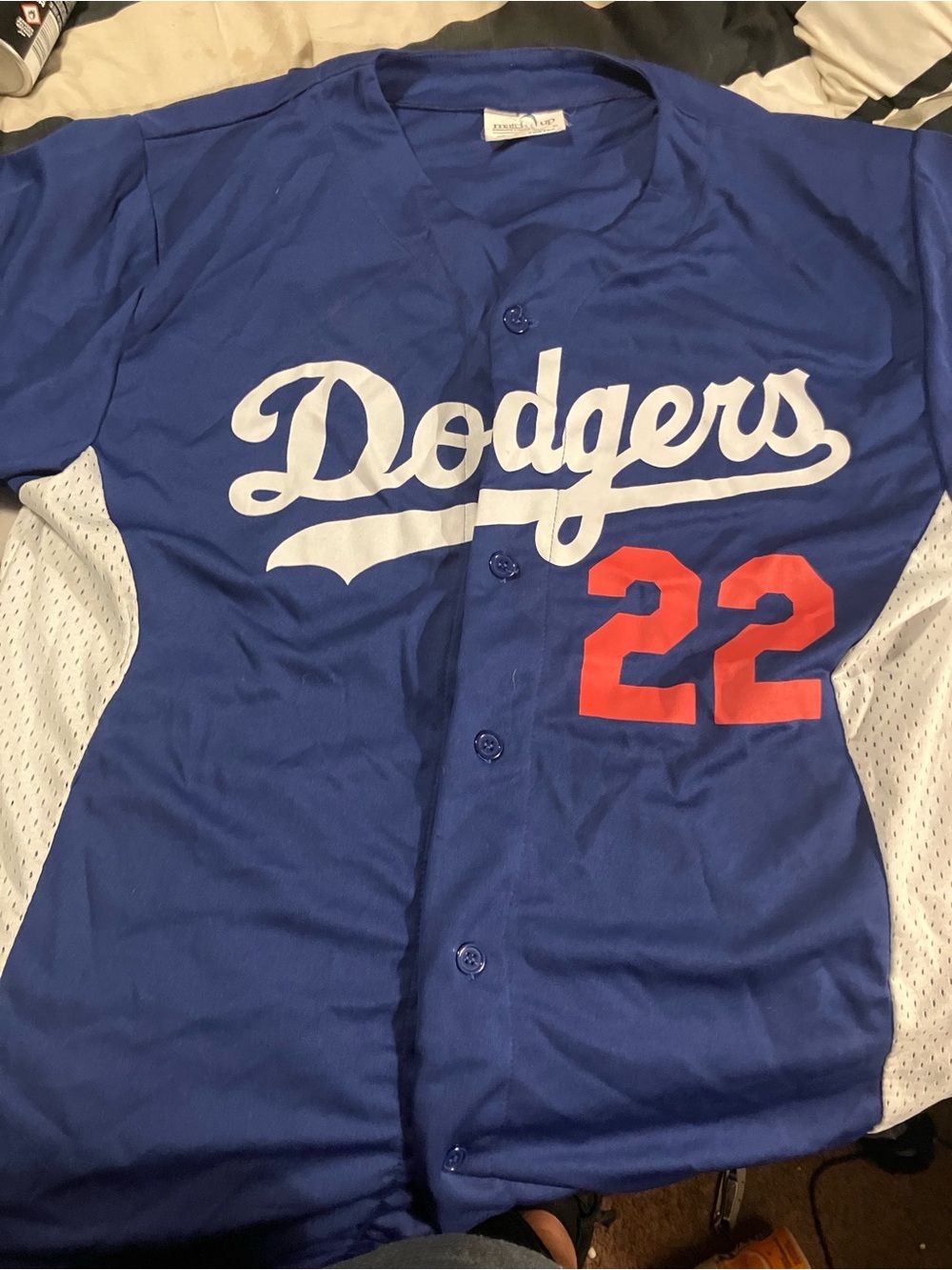 MLB Los Angelas Dodgers# 22 Clayton Kershaw Jersey, XL , blue